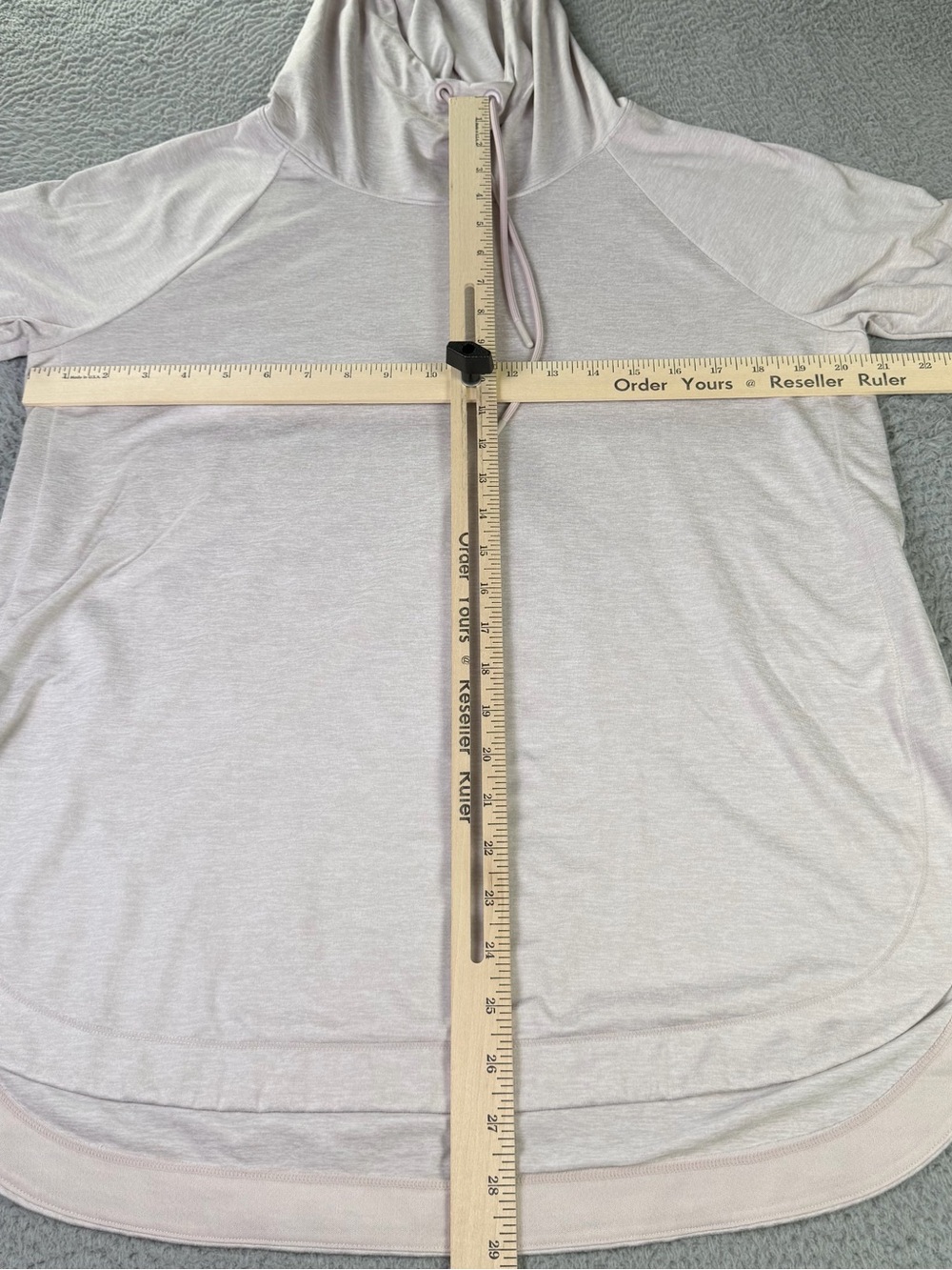 Athleta Uptempo Hoodie Sweatshirt Womens Large Light Pink Long Sleeve Pullover - Picture 7 of 9